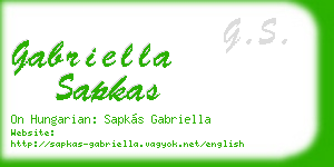 gabriella sapkas business card